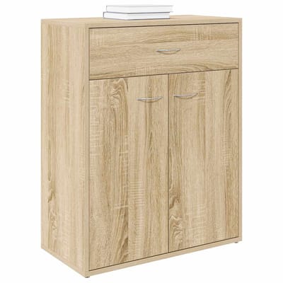 vidaXL - Dressoir - 60x30x75 - cm - bewerkt - hout - sonoma - eikenkleurig