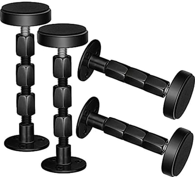 4 Stuks Zwarte Hoofdeinde Stabilisatoren - Verstelbare Anti-Shake Tools voor Bed Frame