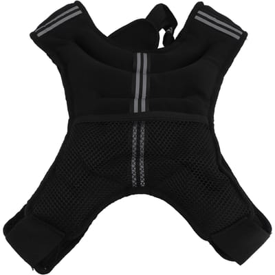Gilet Lesté 5KG Noir Double Boucle Réglable Gilet d'Entraînement pour Jogging Haltérophilie black