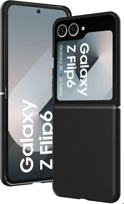 Hoesje geschikt voor Samsung Galaxy Z Flip 6 / Flip 7 FE – Extreme Shock Case – Liquid Back Case Cover Zwart