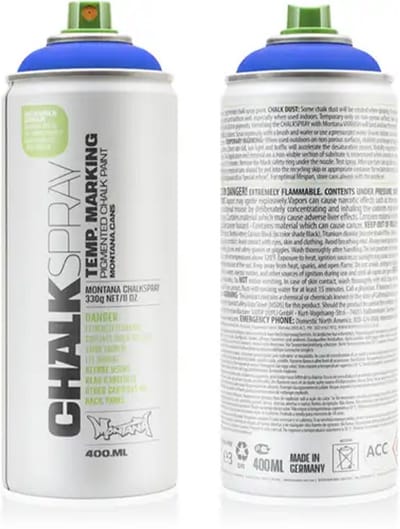 Montana CHALK - Krijtverf BLAUW spuitbus 400ml