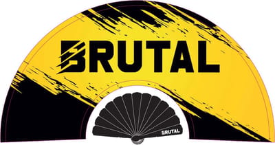 LOUD AND CLEAR® - Waaier - Handwaaier - Spaanse Waaier - Festival - Geel - BRUTAL