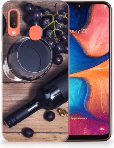 Samsung Galaxy A20e Siliconen Case Wijn