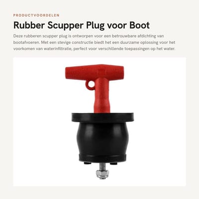 Dailygoods- Afdichtplug Slijtvast - Afvoerplug - Rubber - Schroef - Corrosiebestendig - Voor 90-105mm Buisdiameter