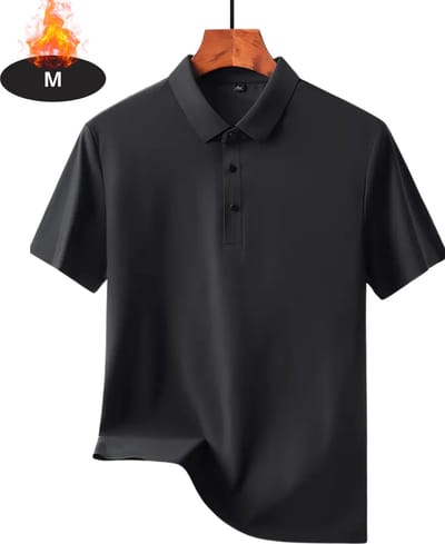 Livano Poloshirt Heren - T-Shirt Heren - Shirt - Overhemd - Polo Shirt - Zwart - M