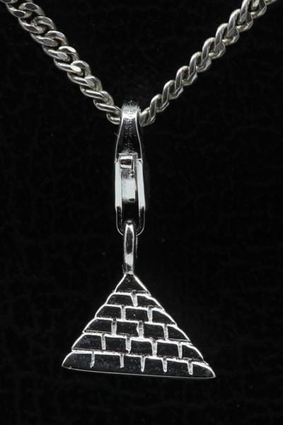 Zilveren Piramide Egypte hanger én bedel