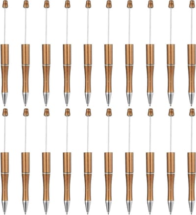 Beadable Pennen Set van 20 Stuks, Creatieve DIY Balpen met Zwarte Inkt voor Kantoor, Handgemaakte Decoraties en Feestversieringen