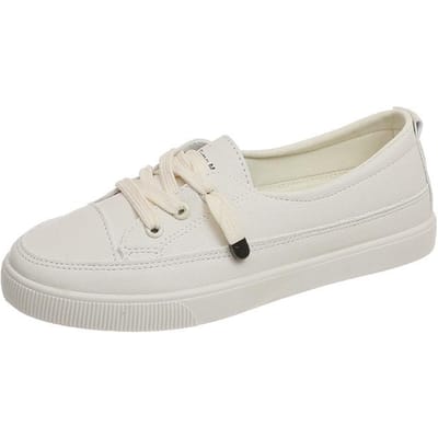 Petites Chaussures Blanches Chaussures Plates Décontractées Tendance Étudiant Printemps pour Femmes 42 beige