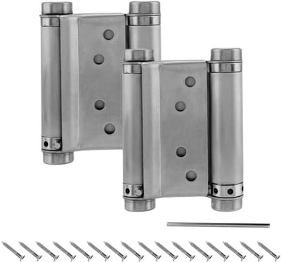 Dailygoods- Pendeldeurscharnier 2 Stuks - Roestvrij Staal - 68 mm Breedte - Draaideurband - Veerscharnier - Tot 10 kg Belastbaar - Deurscharnier