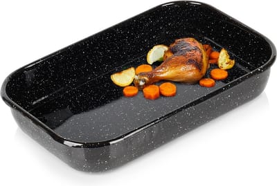 Braadslede Geëmailleerd Rechthoekige 4,8 l, 38x24,5x7 cm - Ovenschaal - Braadpan