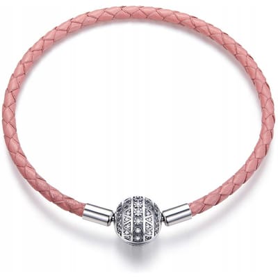 Modulaire Leren Armband Voor Pandora S925 19Cm white