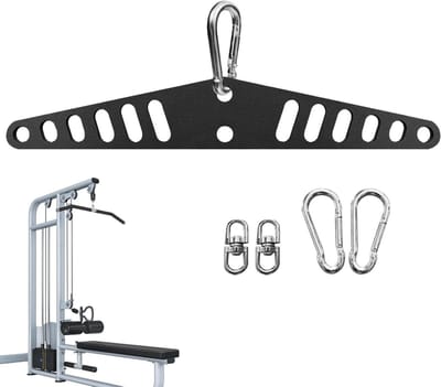 Sportkabel Accessoire - Katrol Adapter - Kracht Training - Verstelbare Hoek - 38 cm - Zwart
