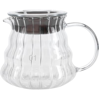 Koffiepot Hoog Borosilicaatglas Koffiezetapparaat Ketel Theepot Benodigdheden voor Thuis Kantoor300ml gray