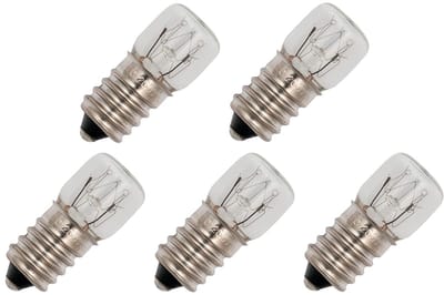 Signaallamp E14 130V 3W - 23 mAh - 5 stuks - T16 Gloeilamp Ø16mm - 35mm - 2500K - Dimbaar