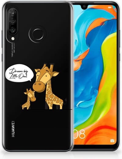 Huawei P30 Lite Telefoonhoesje met Naam Giraffe