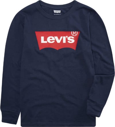 Levi´s ® Kids Batwing Infant T-shirt Met Lange Mouwen Blauw 24 Months Jongens