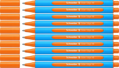 Schneider balpen - Slider Edge - XB - oranje - 10 stuks - S-152206-10