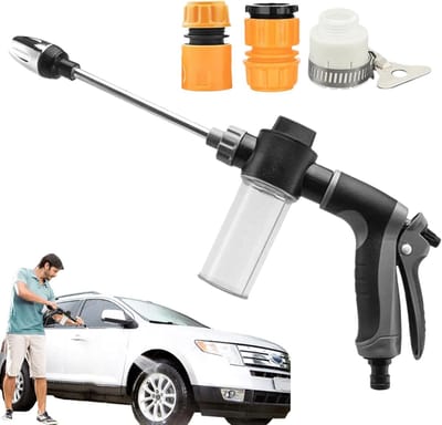 Reinigingsapparaat - Schuimsproeier - Auto Buiten Reinigen - Drie Instelbare Modi - 25.4 x 19.8 x 6.3 cm - Grijs