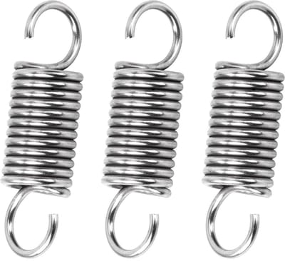 Trekveren 40 mm met dubbele haak - Roestvrij staal 1,6 mm draad voor 6,4 kg trek - Verpakking van 4 stuks