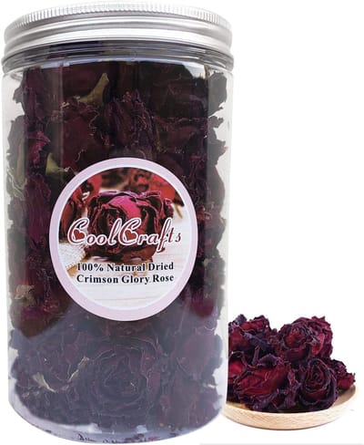 Gedroogde Rozenblaadjes - Natuurlijke Bloemen - Decoratie & Ambacht - Lange Houdbaarheid - 30 Gram - Rood