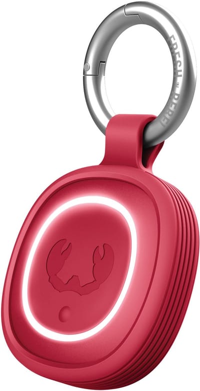 Fresh 'n Rebel Smart Finder 2 - Bluetooth Tracker - Smart Tag voor Apple Find My & Android - Sleutelvinder - 12 maanden batterij - IPX7 Waterproof - Berry Red