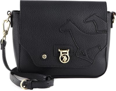 U.S. POLO ASSN. Schoudertas Newport Flap Crossbody Bag Black Zwart