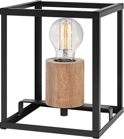 OSRAM DECOR Nairobi tafellamp, zwart, met E27 voet voor eenvoudige lampvervanging, kan worden uitgerust met een normale of slimme lamp, IP20 bescherming