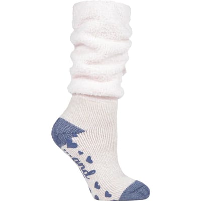 Heat Holders Dames antislip thermo bedsokken - Mauve (Traag)