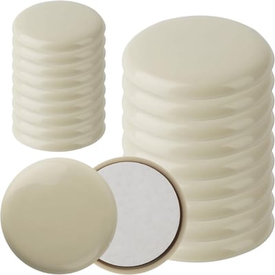 Set van 18 Zelfklevende Teflon Glijders voor Zware Meubels - Perfect voor Vloeren en Tapijten, 25mm, Duurzaam en Krasbestendig