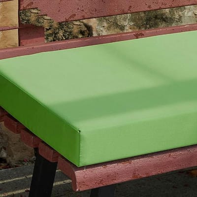 Tuinbank Kussen - Buiten Zitkussen - Comfortabel Zitten - Waterdicht Polyester - 5 cm dik - Groen