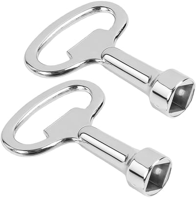 Dailygoods- Kantsleutel Set - 2 Stuks - 8 mm Binnenvierkant - Universele Sleutels - Voor Schakelkasten - Hoogwaardige Kwaliteit - Sleutelset