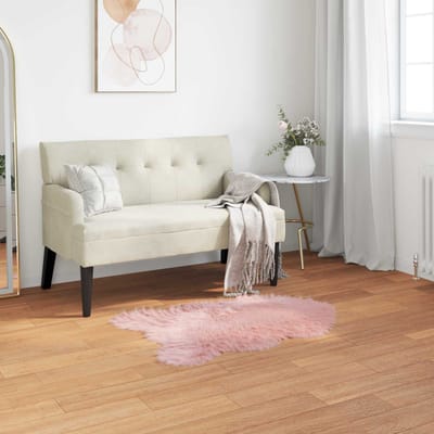 vidaXL - Tapijt - van - imitatie - schapenvacht - TAFALLA - Roze - 80 - x - 120 - cm
