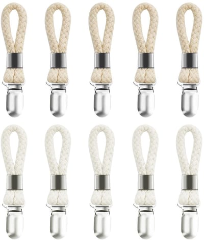 Dailygoods- Handdoekclip 10 Stuks - Roestvrij Staal - Anti-roest - Badkamer/Keuken - Eenvoudig/Modern - 13 x 2,5 x 1 cm - Handdoekhanger