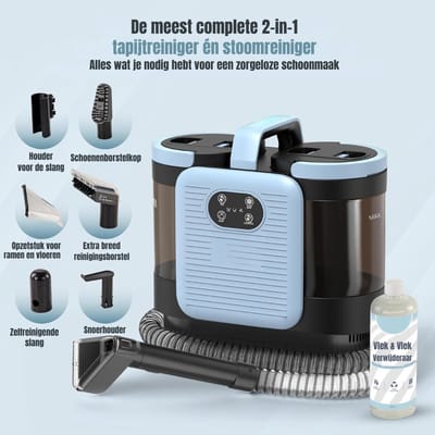 REN® Tapijtreiniger machine - Tapijtreiniger - Tapijtreiniger apparaat - Zwart - ‎32cm x 19cm x 32cm