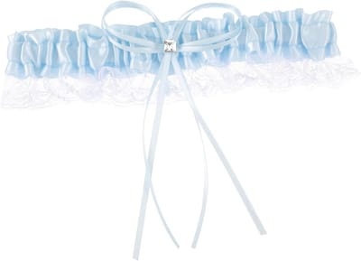Bruidsband Met Strik - Kousenband Bruid - Bruiloft Accessoire - Elegante Kant Design - 17 x 17 x 2 cm