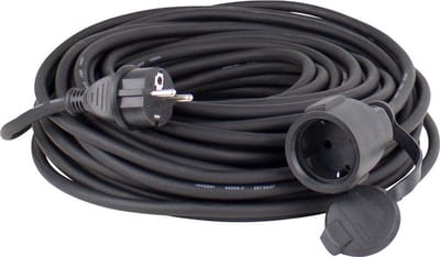 AS Schwabe 60383 Stroom Verlengkabel 16 A Zwart 10.00 m H07RN-F 3G 2,5 mm²