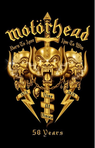 Motörhead Core 50th Unisex Vlag - meerkleurig - Standard