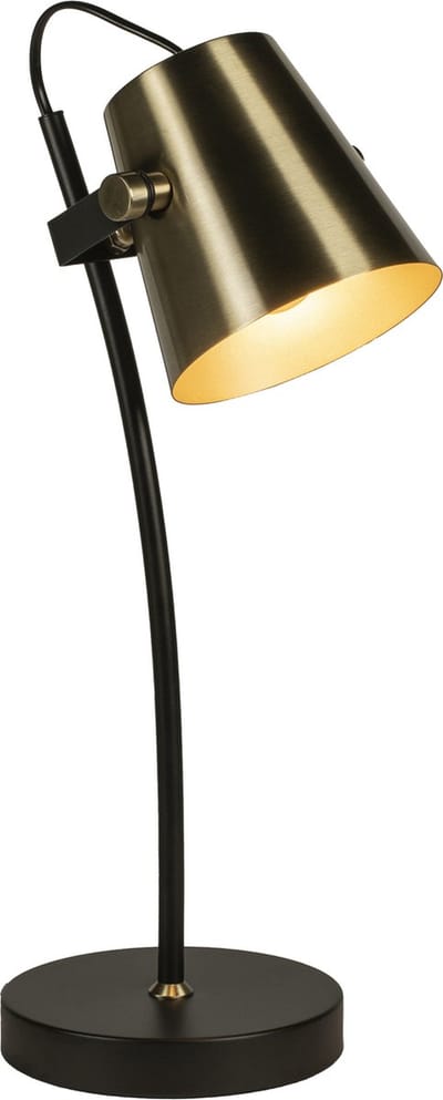 Lumidora Tafellamp 74817 - BRESCIA - E14 - Zwart - Goud - Messing (kleur) - Metaal