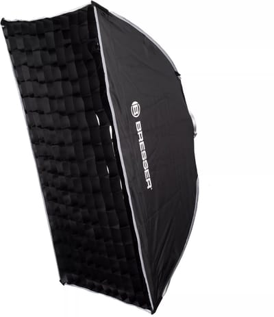 Bresser Softbox - Quick Lock - 60x90cm - Zwart - Bowens Speedring - Grid - 2 Diffuusdoeken - Draagtas