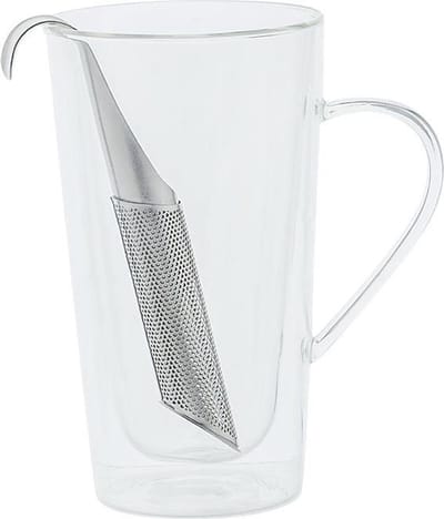Cosy & Trendy Theeglas 40cl Dubbelwanding Rvs Filter