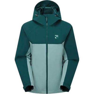 Dames Lichtgewicht Waterdichte Hooded Wandelen Regen met Rits Shell Jacket Jas