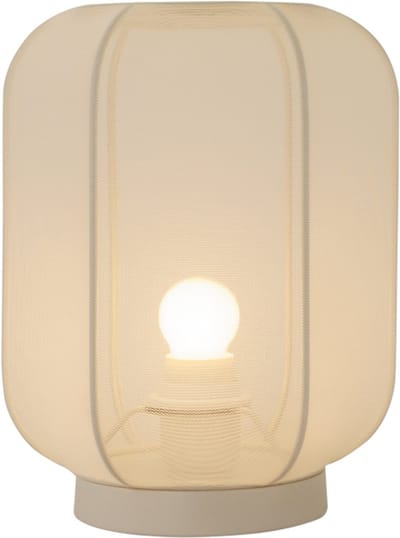 Chericoni Lecce Tafellamp – Ø22 cm – 1 Lichts – Nature – Cream/Beige – Japandi Stijl Tafellamp