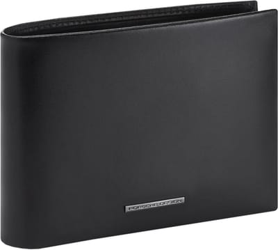 PORSCHE DESIGN Leren Portemonnee Classic Wallet 7 Black Zwart