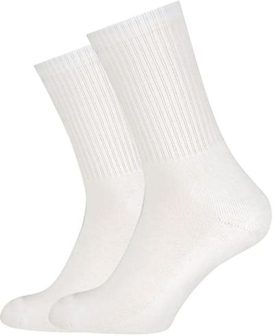 Comfortabel & Zijdezacht Bamboo Basics Outdoor sokken Senna (2-pack) - Wit - 41-46