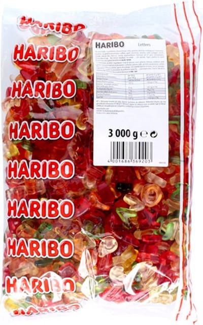 Haribo Cijfers en Letters - 3 kg - ABC