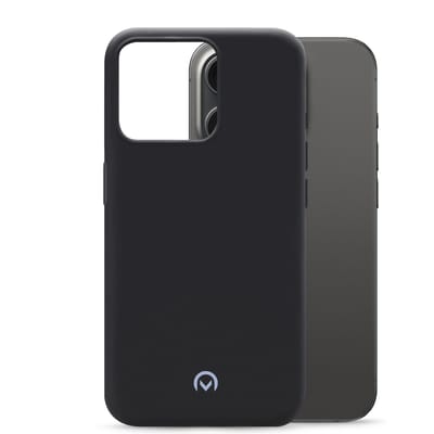 Telefoonglaasje Hoesje Geschikt voor Apple iPhone 15 Pro - TPU - Mat Zwart - Beschermhoes - Case - Cover