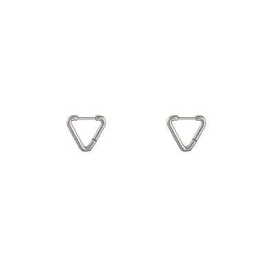 Go Dutch Label Oorringen triangle ring small Zilver
