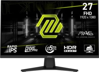 MSI MAG 274F Gaming Monitor – 27 inch – 200Hz – 0.5ms – IPS – Full HD – FreeSync – HDMI & DisplayPort