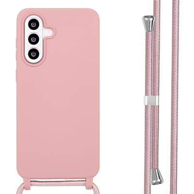 imoshion Hoesje - Geschikt voor Samsung Galaxy A56 (5G) - Siliconen hoesje met koord - Sand Pink