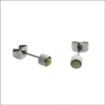 Aramat Jewels | Oorbellen | Elegante Stalen Parel Oorbellen 4mm | Zilverkleurig/Licht Geel | | | | Kinderen, Volwassenen | Verkleurd niet